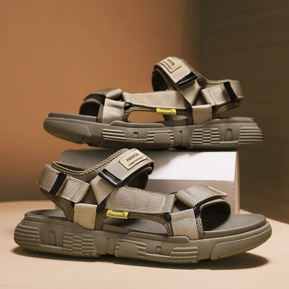 Zomerse herensandalen van echt leer - Comfortabele en stijlvolle leren sandalen voor mannen