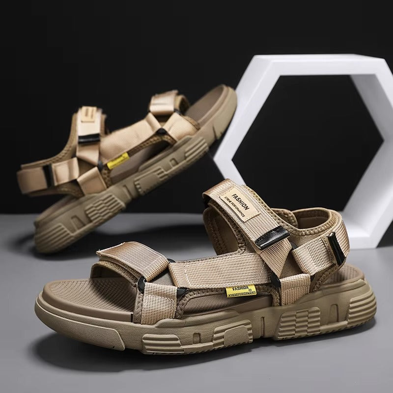 Zomerse herensandalen van echt leer - Comfortabele en stijlvolle leren sandalen voor mannen