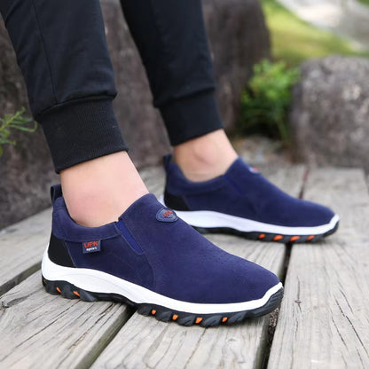 Nieuwe casual herenschoenen - outdoor sneakers & loafers, comfortabele suède herfstrappen, slip-on herenschoenen