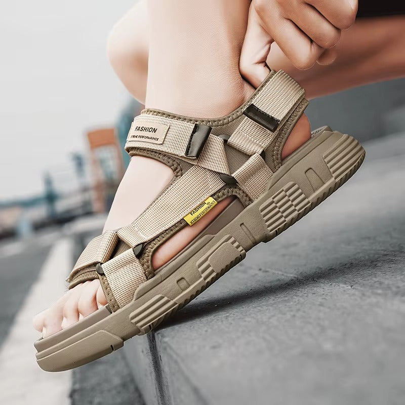 Zomerse herensandalen van echt leer - Comfortabele en stijlvolle leren sandalen voor mannen