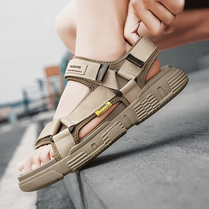 Zomerse herensandalen van echt leer - Comfortabele en stijlvolle leren sandalen voor mannen