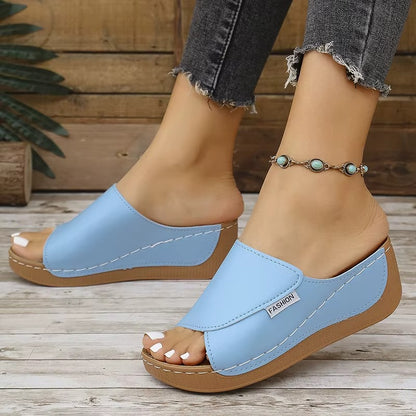 Zomerse damessandalen - slip-on platform wandelschoenen