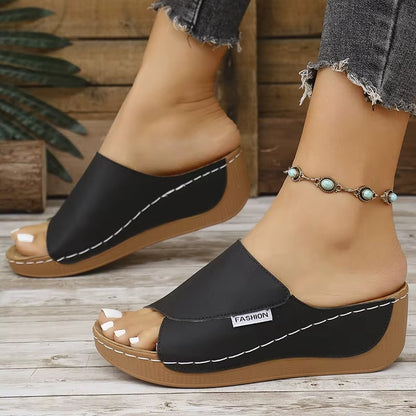 Zomerse damessandalen - slip-on platform wandelschoenen
